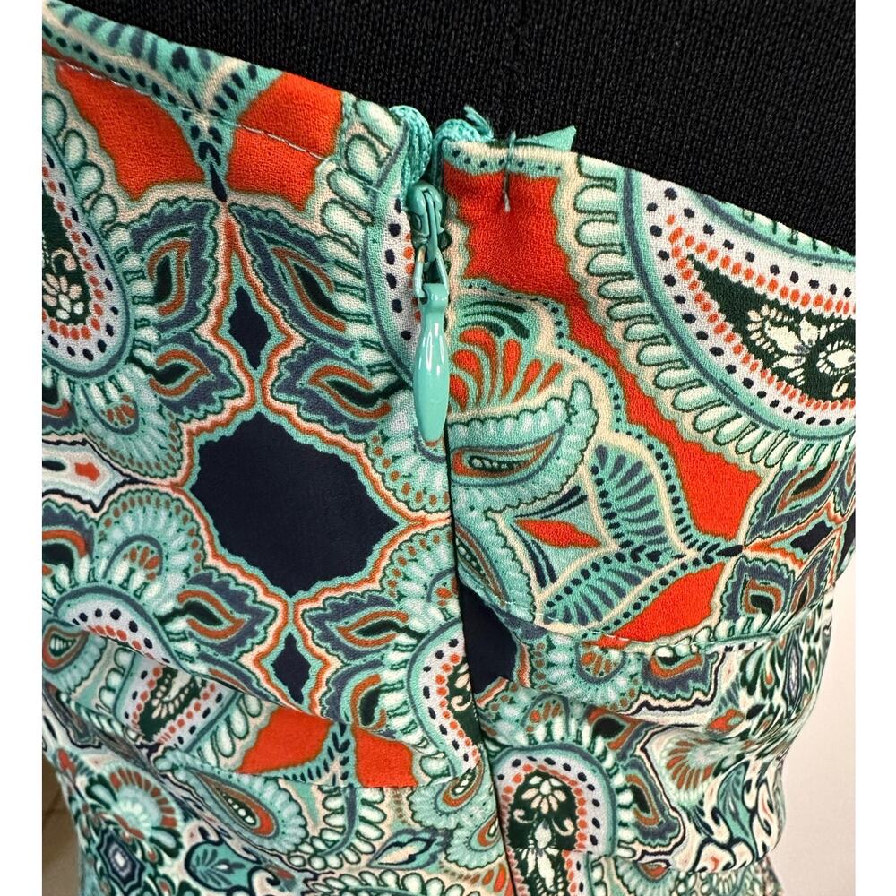 Anthropologie | Maeve Canyon Creek Mint Green Paisley Print Midi Dress, Size 2 - Picture 4 of 9